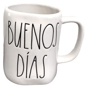 RAE DUNN Buenos Dias Mug White Coffee Tea Cup